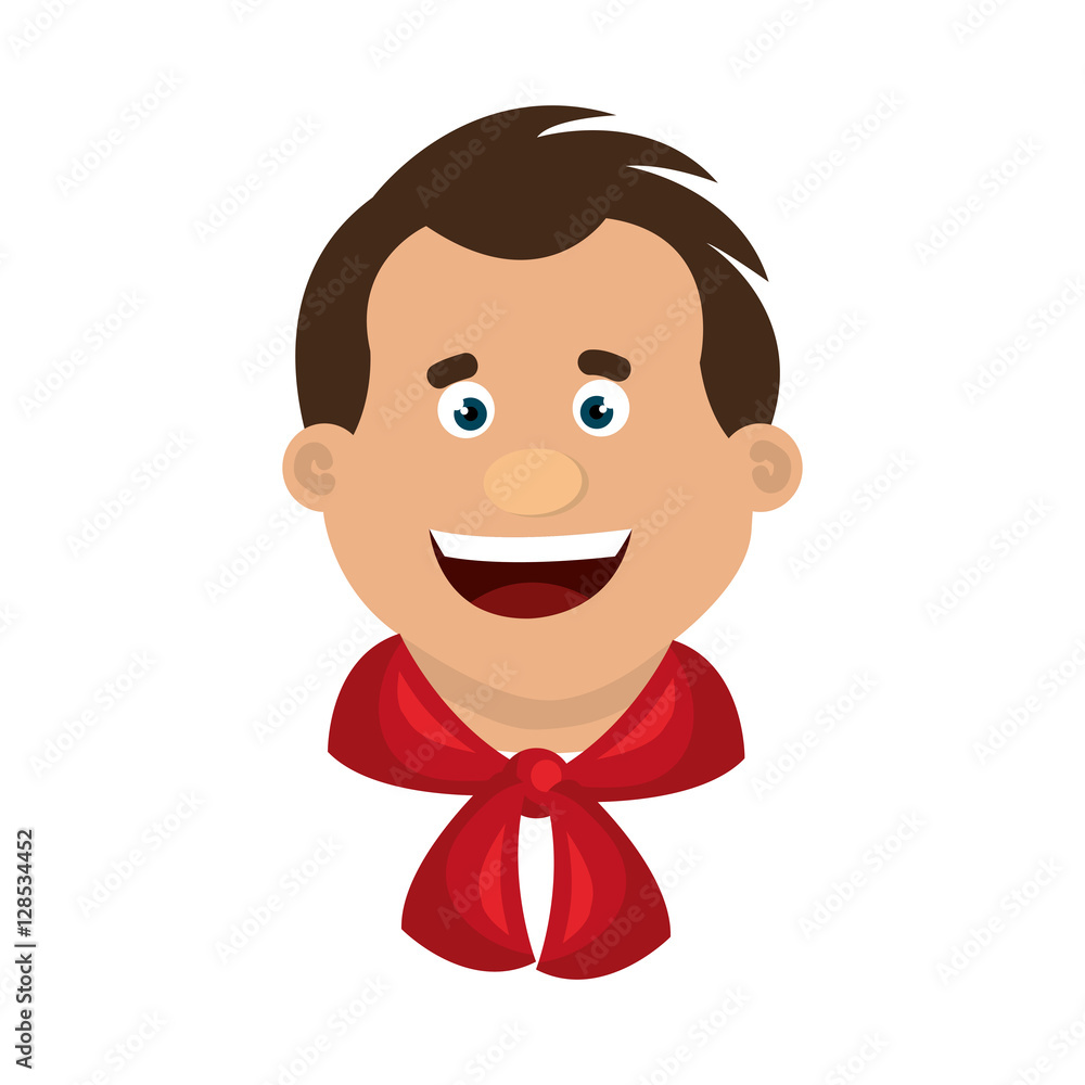 chef character avatar icon vector illustration design