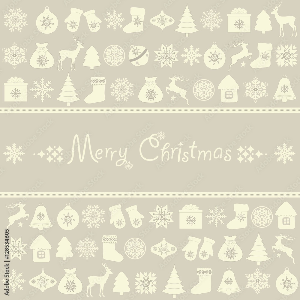 Fototapeta premium Christmas greeting card