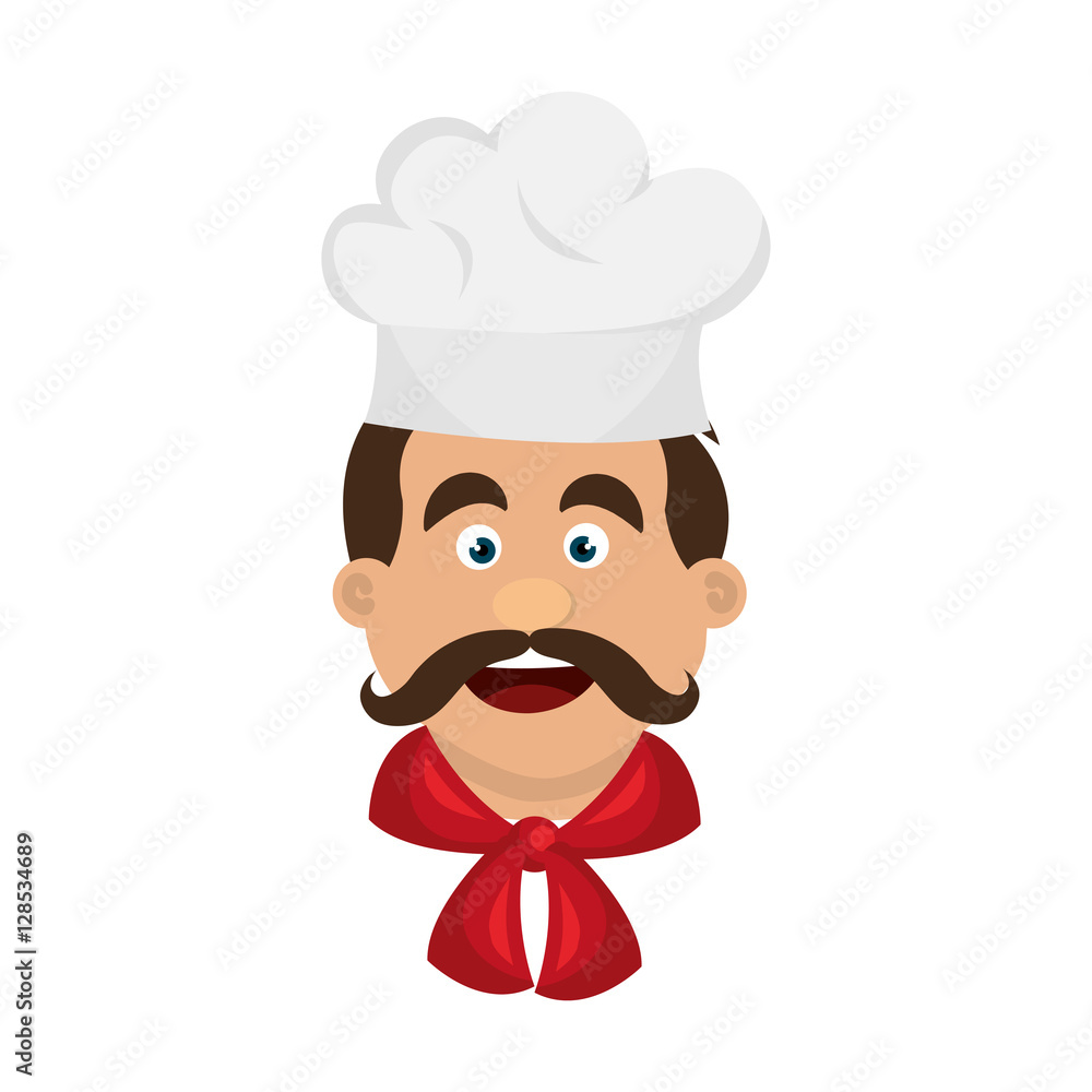 chef character avatar icon vector illustration design Stock Vector ...