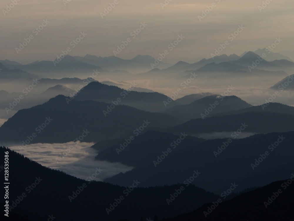 Fototapeta premium Bergnebel
