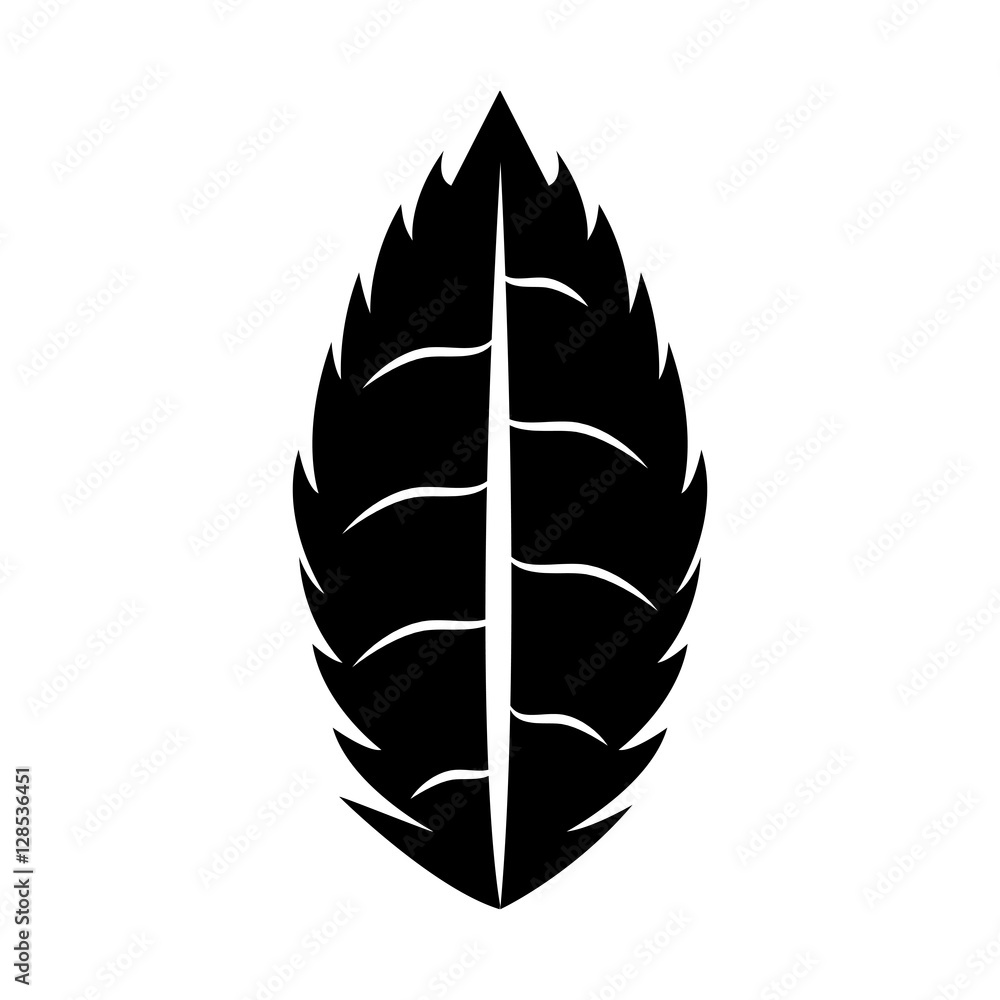Fototapeta premium leaf plant isolated icon vector illustration design