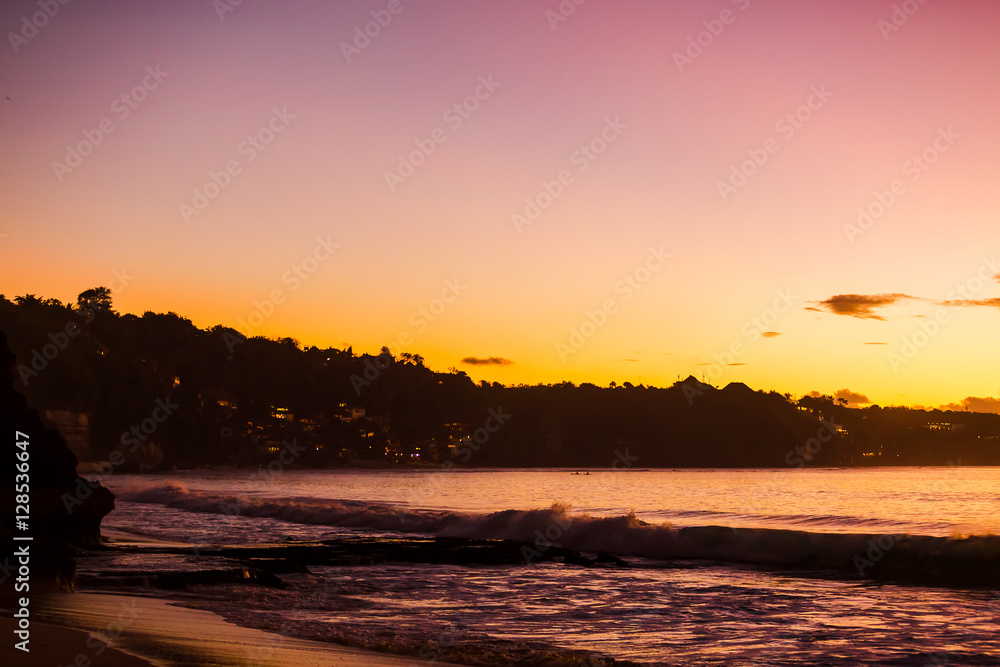 Naklejka premium Sunset in Bali