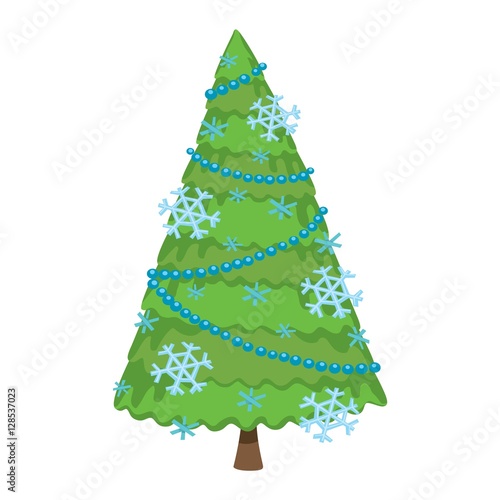 Christmas tree vector.