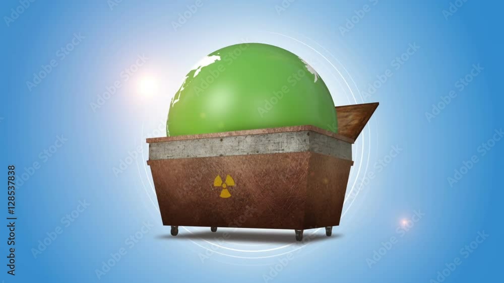 Orbiting Globe In The Radioactive Dump Orbiting Globe In The Radioactive Dump