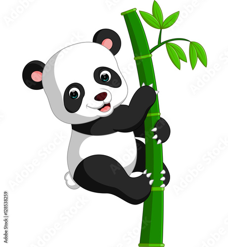 Fototapeta Naklejka Na Ścianę i Meble -  cute panda cartoon
