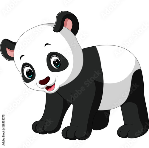Fototapeta Naklejka Na Ścianę i Meble -  Cute panda cartoon

