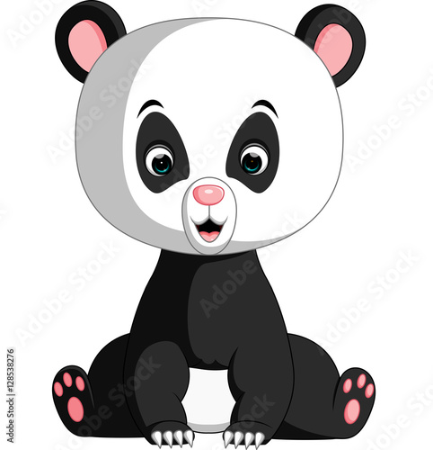 Fototapeta Naklejka Na Ścianę i Meble -  Cute panda cartoon

