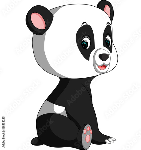 Fototapeta Naklejka Na Ścianę i Meble -  Cute panda cartoon

