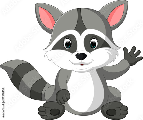 cute raccoon cartoon

