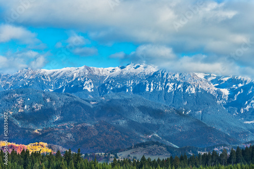 Bucegi mountains in autumn