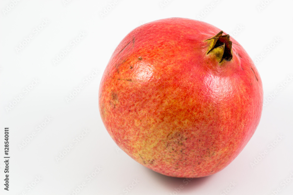 pomegranate fruit on white background. pomegranate fruit on white background.