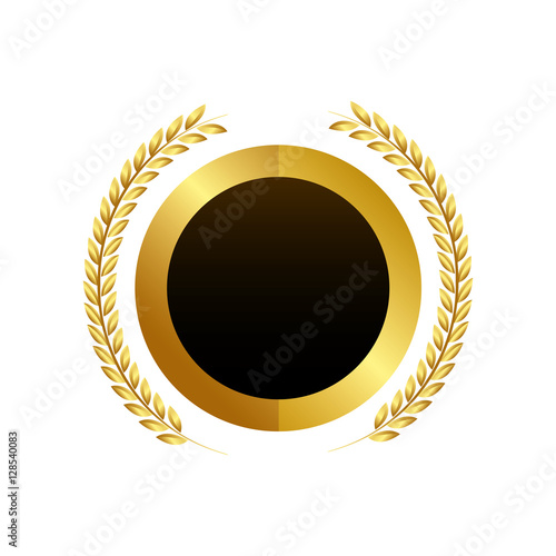 golden Quality seal guaranteed icon vector illustration design