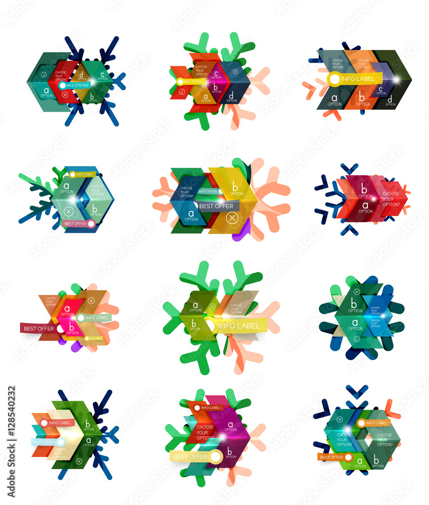 Christmas sale stickers and labels Christmas sale stickers and labels