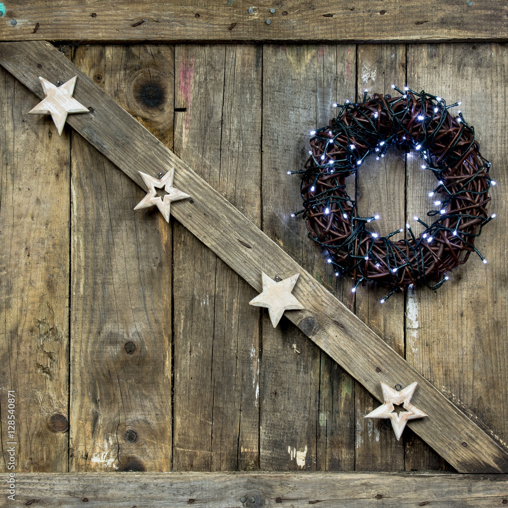 Natural wooden Christmas Natural wooden Christmas