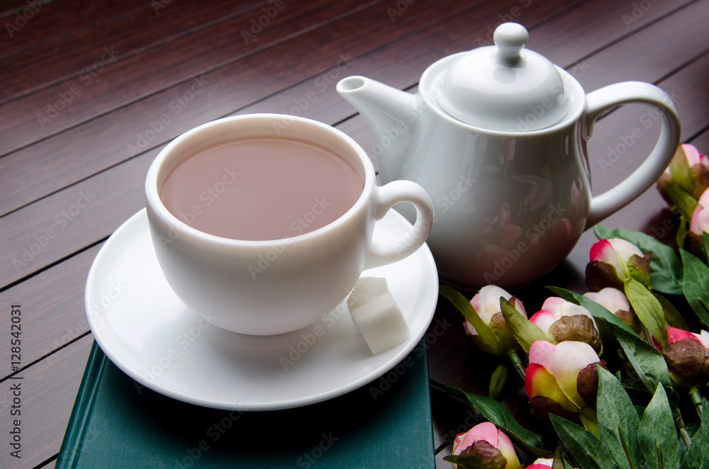 Cup of tea in catering concept Cup of tea in catering concept