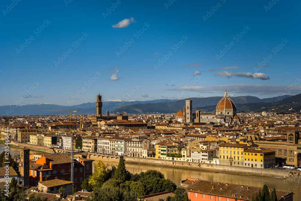 Fototapeta premium Krajobraz Florencja Toskania