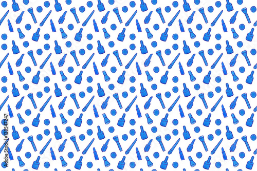 Blue makeup mix pattern