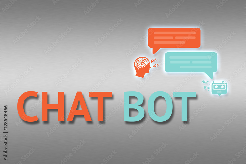 Chat bot , Robo everywhere and future marketing concept. Chatbot infographic and text with robots graphic background. Chat bot , Robo everywhere and future marketing concept. Chatbot infographic and text with robots graphic background.