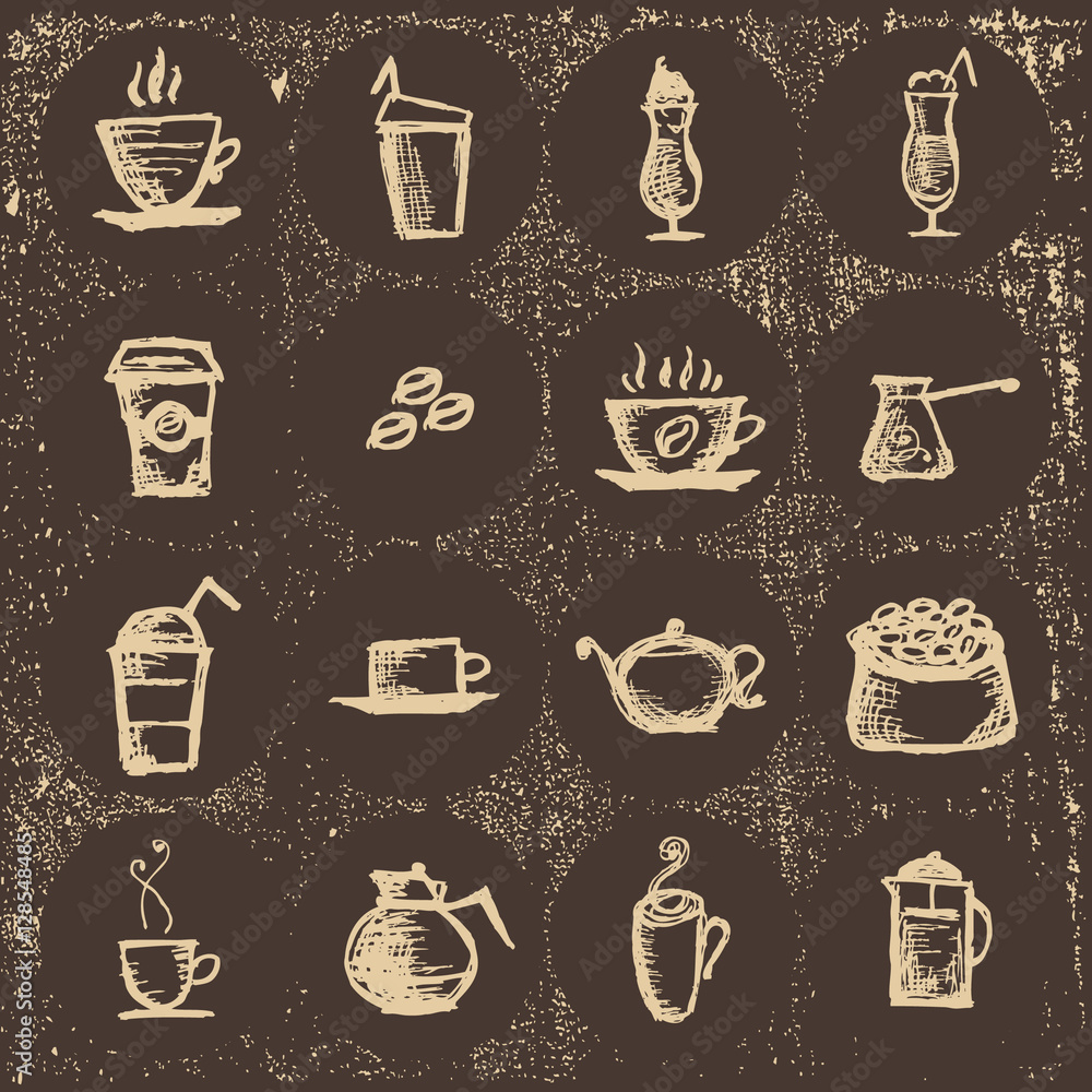 Vector logos for restaurants, coffee, Turk coffee