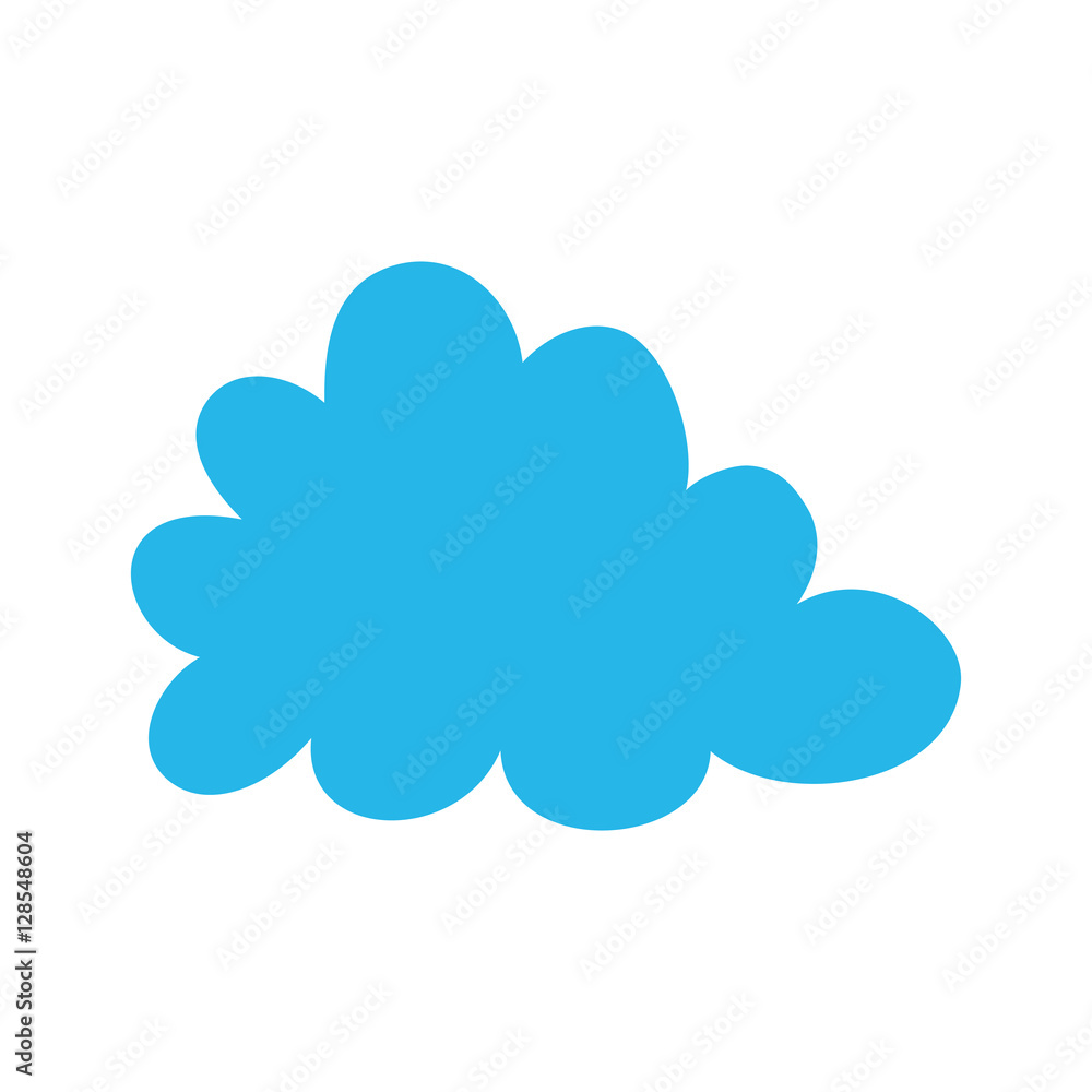 Clouds weather sky icon vector illustration graphic design Clouds weather sky icon vector illustration graphic design