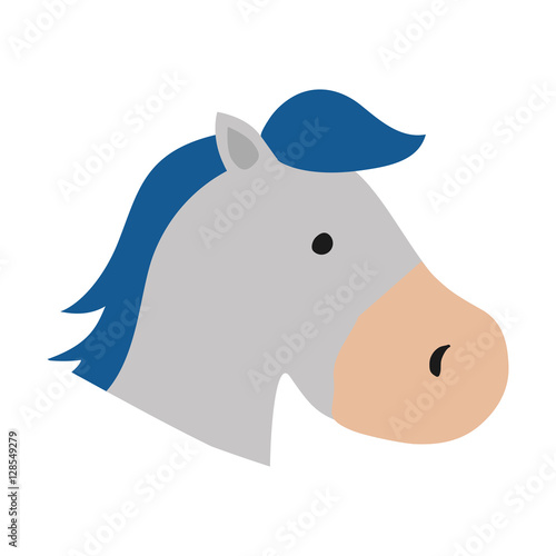 isolated horse cartoon icon vector illustration graphic design