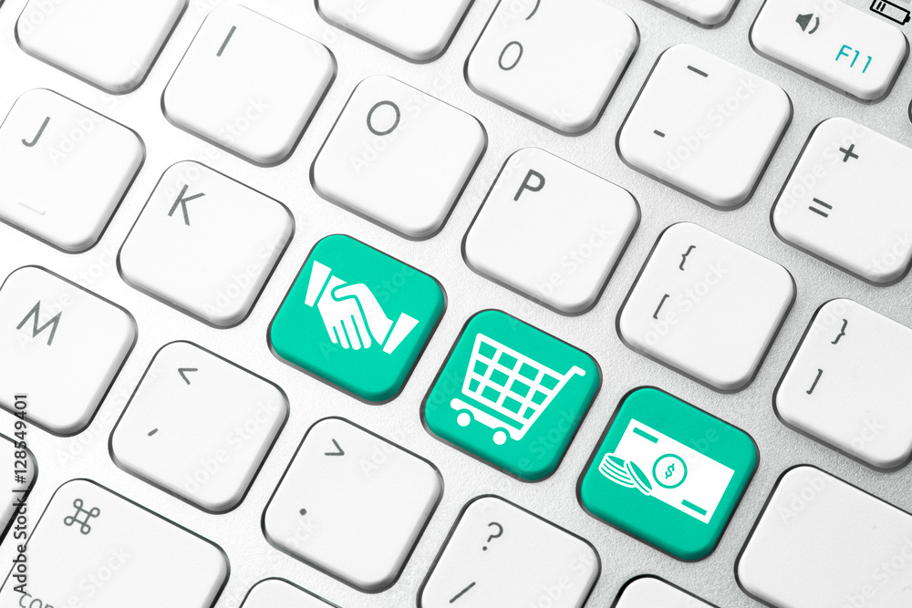 Online shopping cart icon for e-commerce concept Online shopping cart icon for e-commerce concept