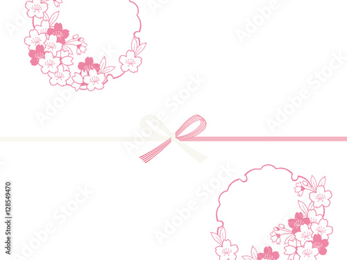 桜　雪輪　熨斗紙