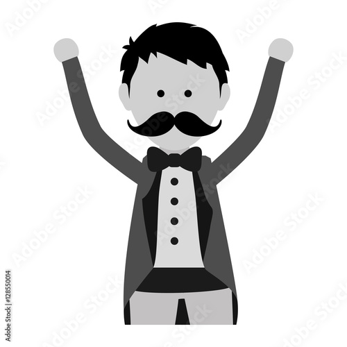 Tamer circus cartoon icon vector illustration graphic design
