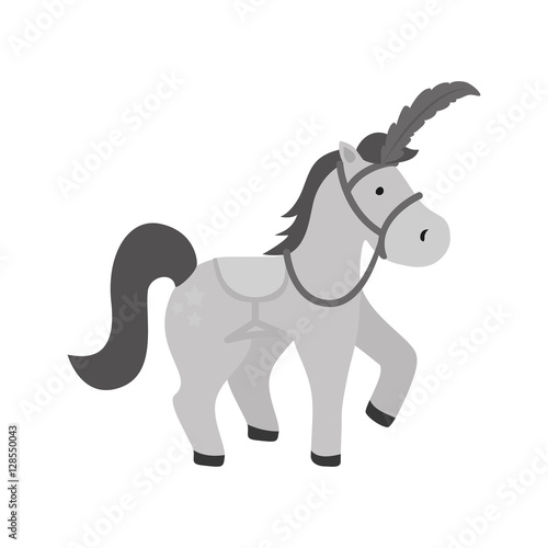 isolated horse cartoon icon vector illustration graphic design