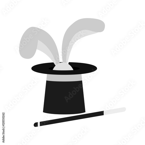 isolated magician hat icon vector illustration graphic design
