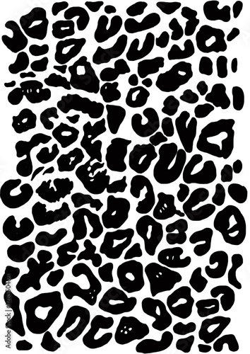 Animal skin texture in black and white colors 