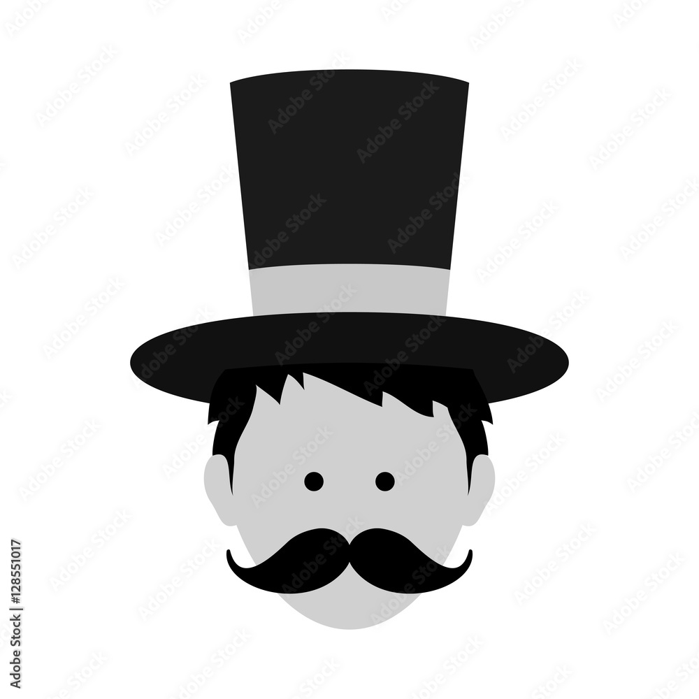 Magician circus cartoon icon vector illustration graphic design Magician circus cartoon icon vector illustration graphic design