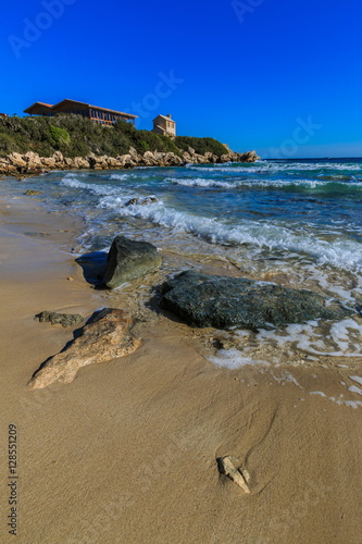 Sandy beach on the end of the Karpas peninsula, Cyprus