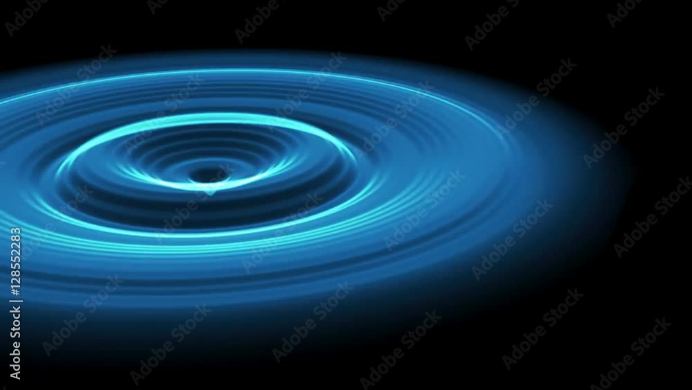 Blue abstract sound wave animation Blue abstract sound wave animation