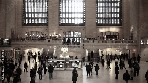People on concourse at grand central station