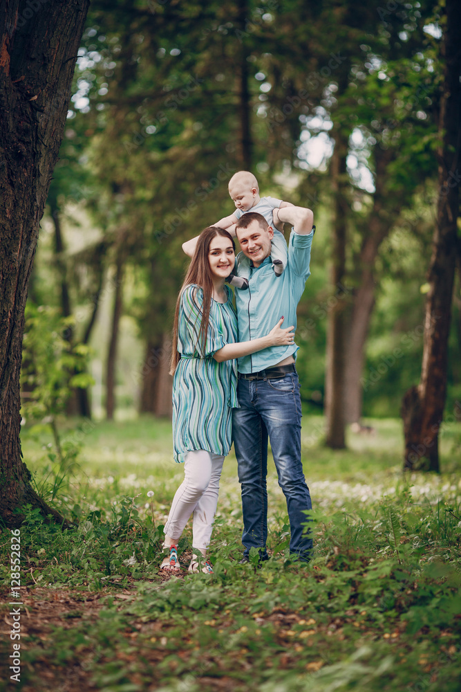 Fototapeta premium Family on a walk