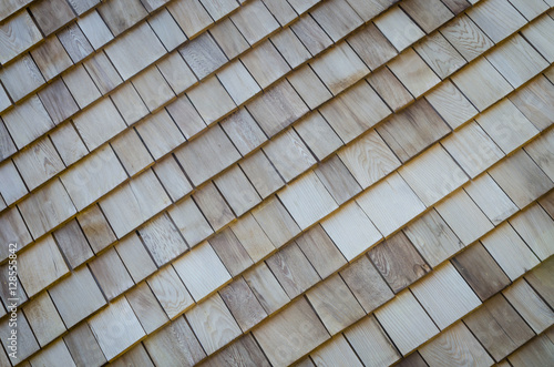 Wooden texture roof