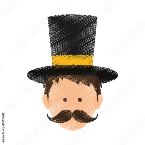 Tamer circus cartoon icon vector illustration graphic design