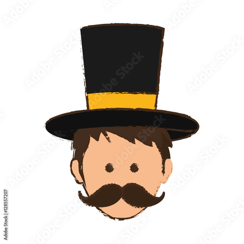 Tamer circus cartoon icon vector illustration graphic design