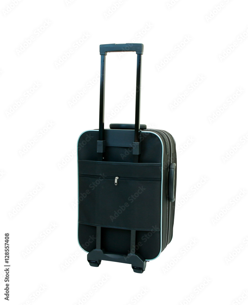 Open black luggage. Open black luggage.
