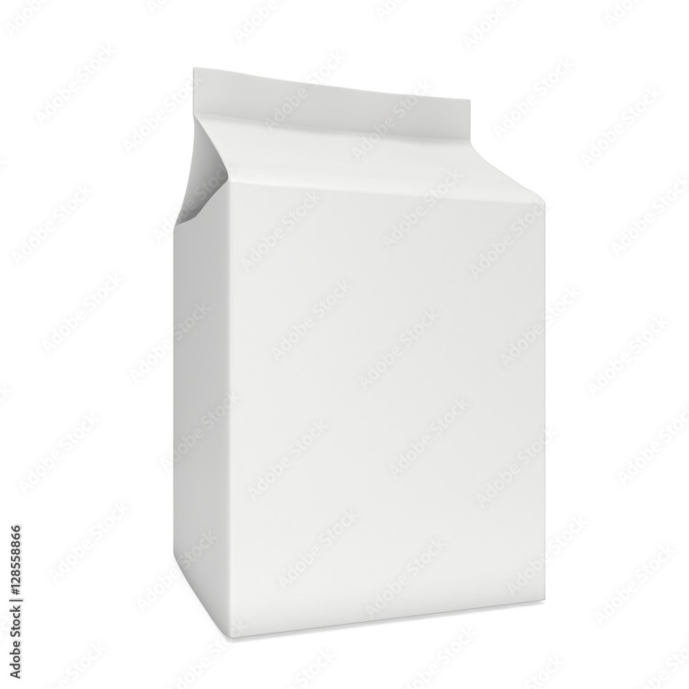 Milk or juice box. Retail package mockup. 3d render illustration isolated on white. Milk or juice box. Retail package mockup. 3d render illustration isolated on white.