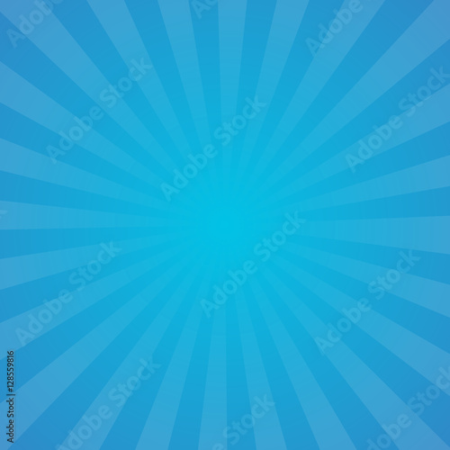 Sunburst blue background vector