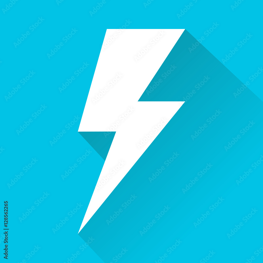 Lightning flat design vector Lightning flat design vector
