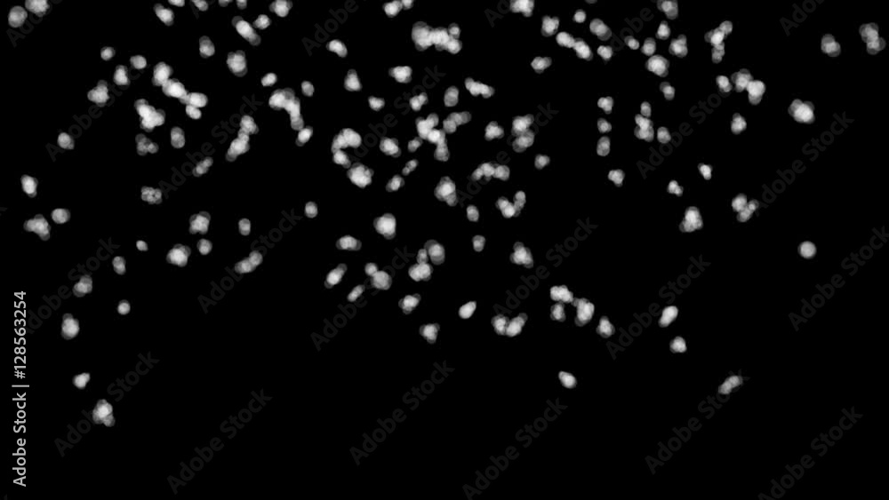 Realistic snowfall with fast speed isolated on the black background. Seamless loop animation 4K Realistic snowfall with fast speed isolated on the black background. Seamless loop animation 4K