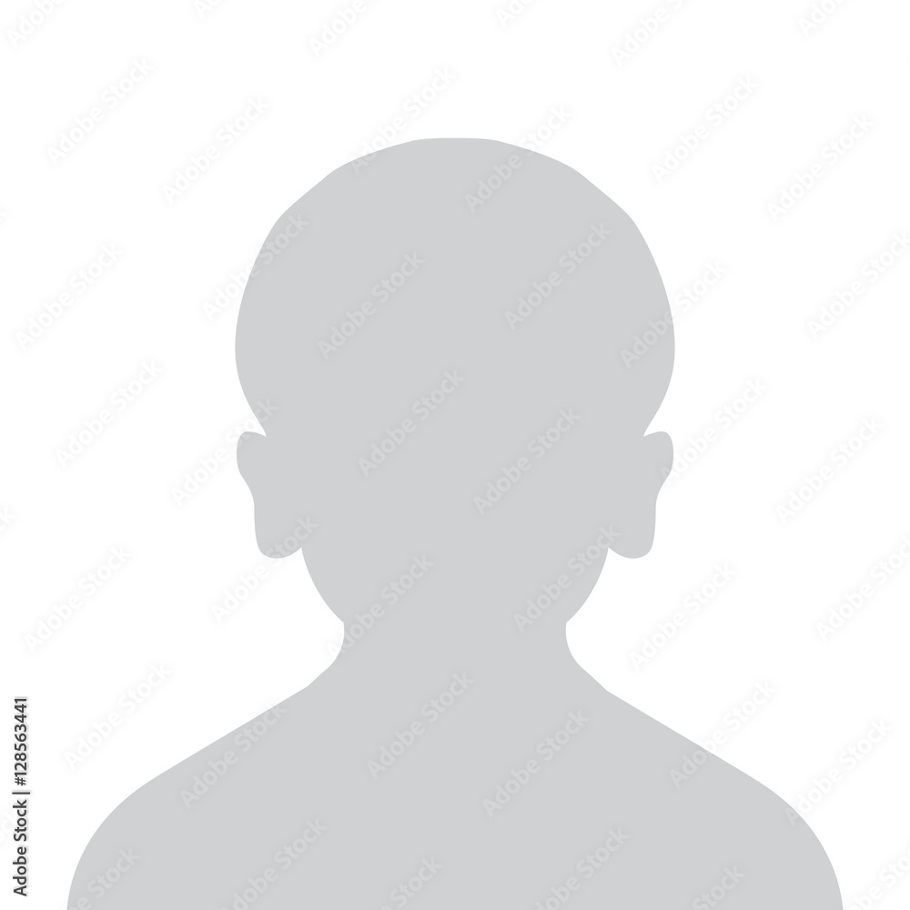 Boy Default Placeholder Children Avatar Profile Gray Picture Isolated on White Background For Your Design. Vector illustration