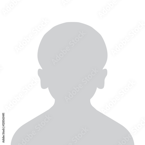 Boy Default Placeholder Children Avatar Profile Gray Picture Isolated on White Background For Your Design. Vector illustration