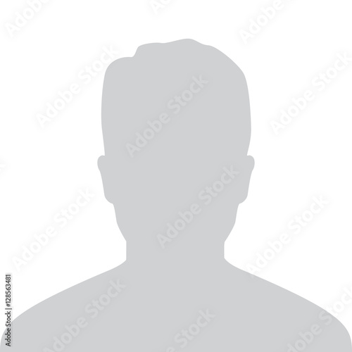 Male Default Placeholder Avatar Profile Gray Picture Isolated on White Background For Your Design. Vector illustration