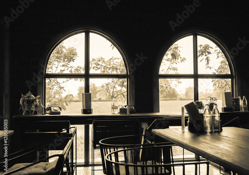 coffee shop interior - Stock Image.