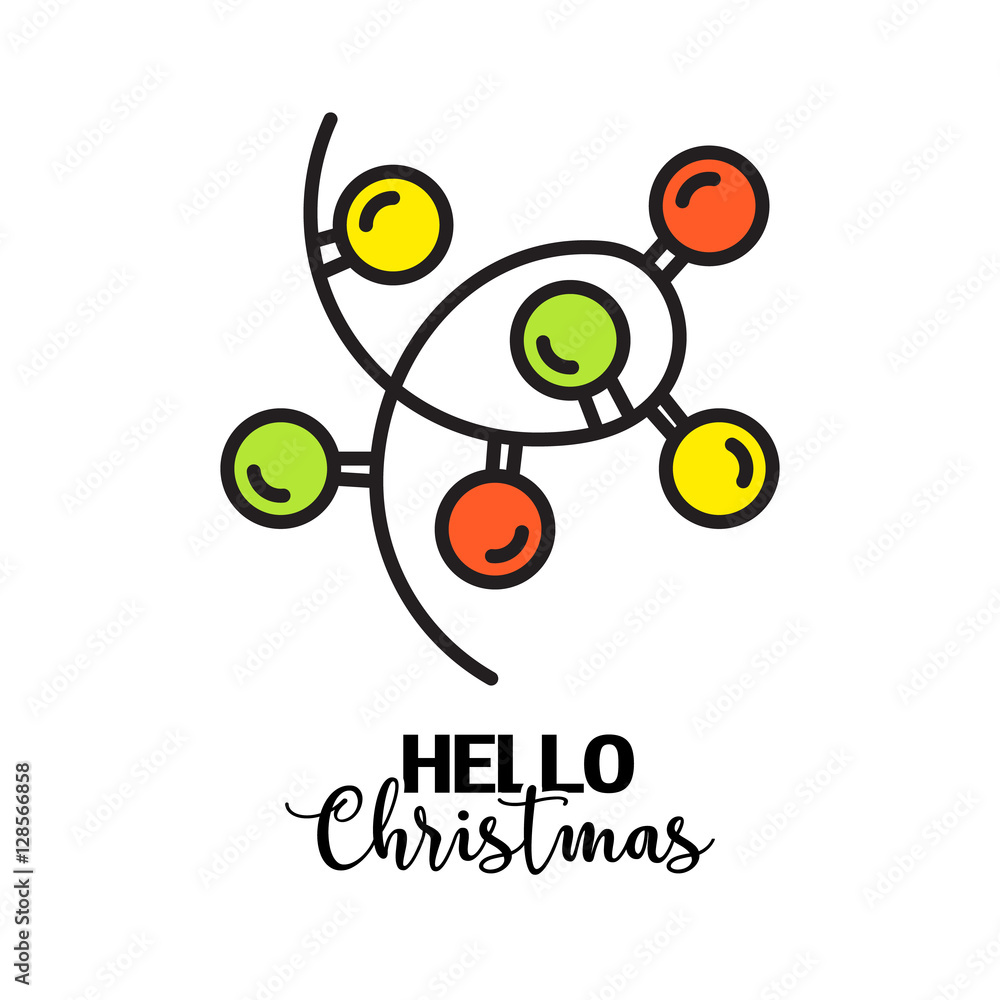 Fototapeta premium merry christmas greeting card