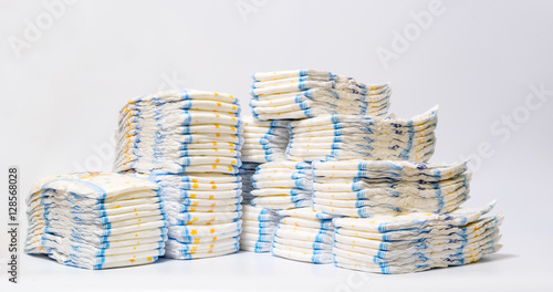 Wall Mural Diapers stacked in a piles